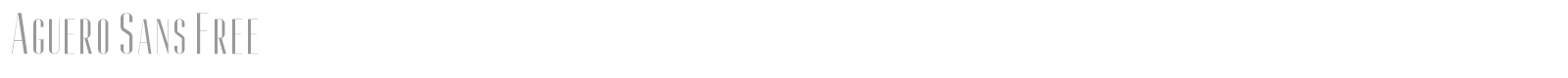 Aguero Sans font preview